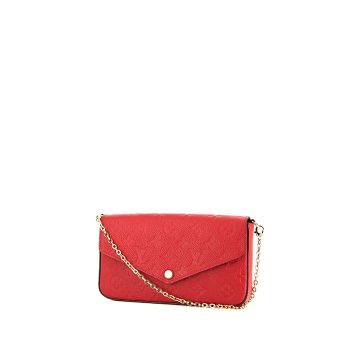 LOUIS VUITTON FELICIE POCHETTE BAG SCARLETT RED 21CM