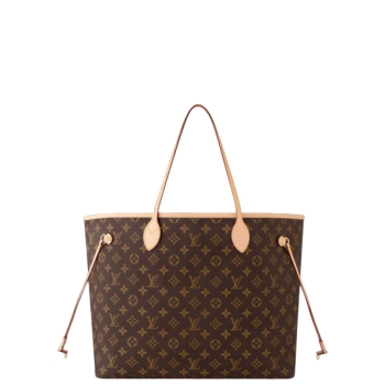 LOUIS VUITTON MONOGRAM CANVAS RED NEVERFULL GM TOTE BAG