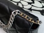 Chanel 19 Maxi Handbag Black For Women 14in36cm (5)