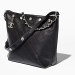 Chanel Large Bucket Bag Black 12.2in31cm (1)