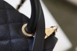 Chanel Large Flap Bag With Top Handle Black For Women (6)