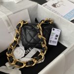 Chanel Mini Flap Bag Black For Women (3)