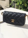 Chanel Small Flap Bags Gold Hardware Black 7.5in19.2cm (4)