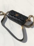 Chanel Small Flap Bags Gold Hardware Black 7.5in19.2cm (4)