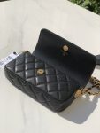 Chanel Small Flap Bags Gold Hardware Black 7.5in19.2cm (4)