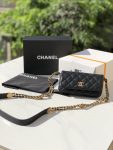 Chanel Small Flap Bags Gold Hardware Black 7.5in19.2cm (4)