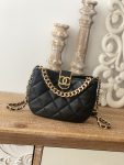 Chanel Small Hobo Bag Gold Hardware Black (5)