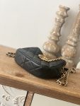Chanel Small Hobo Bag Gold Hardware Black (5)
