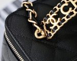Chanel Small Vanity Case Black For Women 6.7in17cm (1)