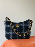 Chanel Tweed Black Hobo Bag For Women (9)