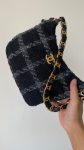 Chanel Tweed Black Hobo Bag For Women (9)