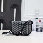 GOYARD BELVEDERE PM BAG BLACK 22CM (5)