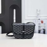 GOYARD BELVEDERE PM BAG BLACK 22CM (5)