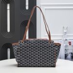 GOYARD ROUETTE SOUPLE BAG BLACK AND TAN 31CM (5)