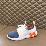 HERMES DEPART SNEAKER WHITE BLUE (6)