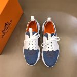 HERMES DEPART SNEAKER WHITE BLUE (6)