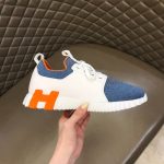 HERMES DEPART SNEAKER WHITE BLUE (6)