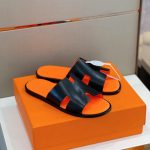 Hermes Izmir Sandal BlackOrange (1)