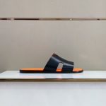 Hermes Izmir Sandal BlackOrange (1)