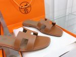 Hermes Oran Sandal Brown For Women (5)