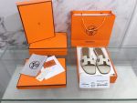 Hermes Oran Sandal Ivory For Women (4)