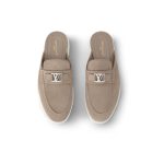 Louis Vuitton Estate Open Back Loafer Beige (4)