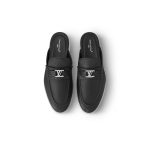 Louis Vuitton Estate Open Back Loafer Black (3)