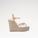 Louis Vuitton LV x TM Helios Wedge Sandal White (6)
