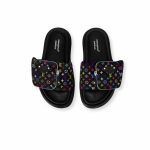 Louis Vuitton LV x TM Pool Pillow Flat Comfort Mule Black (5)