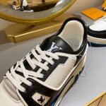 Louis Vuitton Trainer Sneaker BlackWhite Virgil Abloh For Men LV (5)
