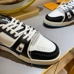 Louis Vuitton Trainer Sneaker BlackWhite Virgil Abloh For Men LV (5)