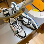 Louis Vuitton Trainer Sneaker BlackWhite Virgil Abloh For Men LV (5)