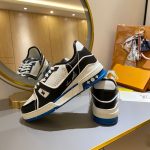 Louis Vuitton Trainer Sneaker BlackWhite Virgil Abloh For Men LV (5)