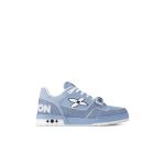 Louis Vuitton Trainer Sneaker Blue For Men (4)