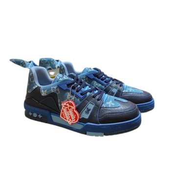 LOUIS VUITTON TRAINER SNEAKER MONOGRAM DENIM BLUE NIGO/VIRGIL ABLOH