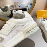 Louis Vuitton Trainer Sneaker Rubber Grain White Virgil Abloh (7)