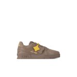 Louis Vuitton Trainer Sneaker Taupe Brown (5)