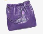 chanel-22-handbag-purple-shiny-c