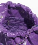 chanel-22-handbag-purple-shiny-c