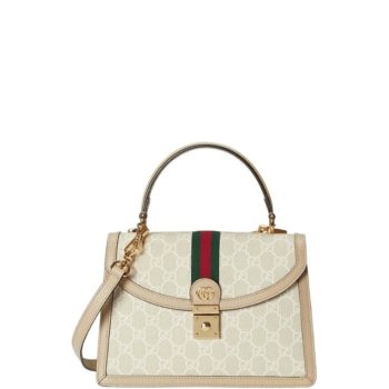 GUCCI OPHIDIA MINI SHOULDER BAG BEIGE 25CM 696180 UULAG 9682