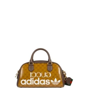GUCCI x ADS MINI DUFFLE BAG BROWN 31.5CM 702397 UVSFT 7268
