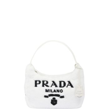 PRADA RE-EDITION 2000 TERRY MINI BAG WHITE 22CM 1NE515 2DXO F0964