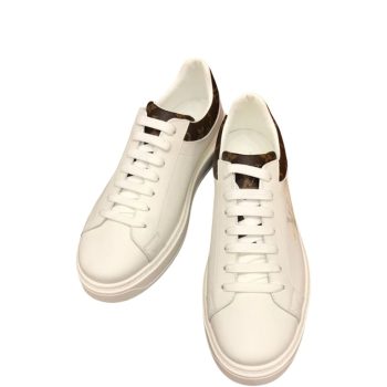 LOUIS VUITTON TIME OUT SNEAKER MONOGRAM CANVAS WHITE/BROWN