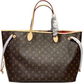 LOUIS VUITTON PINK NEVERFULL GM TOTE BAG MONOGRAM CANVAS PIVOINE