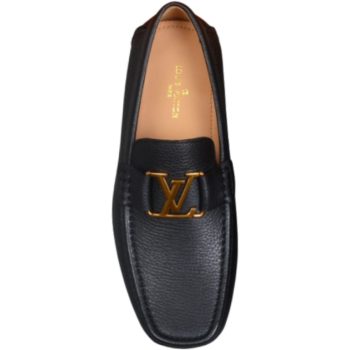 LOUIS VUITTON MONTE CARLO MOCASSIN LOAFER BLACK - GOLD