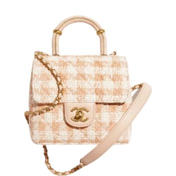 CHANEL MINI FLAP BAG WITH TOP HANDLE 15CM