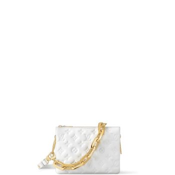 LOUIS VUITTON COUSSIN BB WHITE 21CM