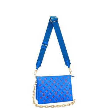 LOUIS VUITTON COUSSIN BLUE RED 26CM