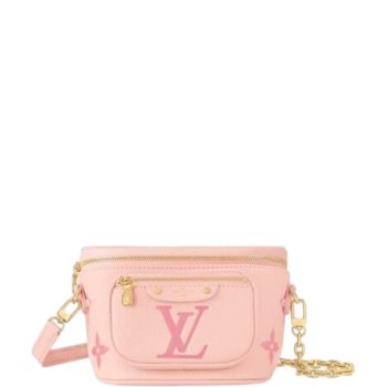 LOUIS VUITTON MINI BUMBAG PINK 18CM M82347