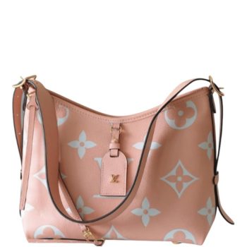 LOUIS VUITTON CARRYALL PM MONOGRAM EMPREINTE PINK 11.6IN/29CM